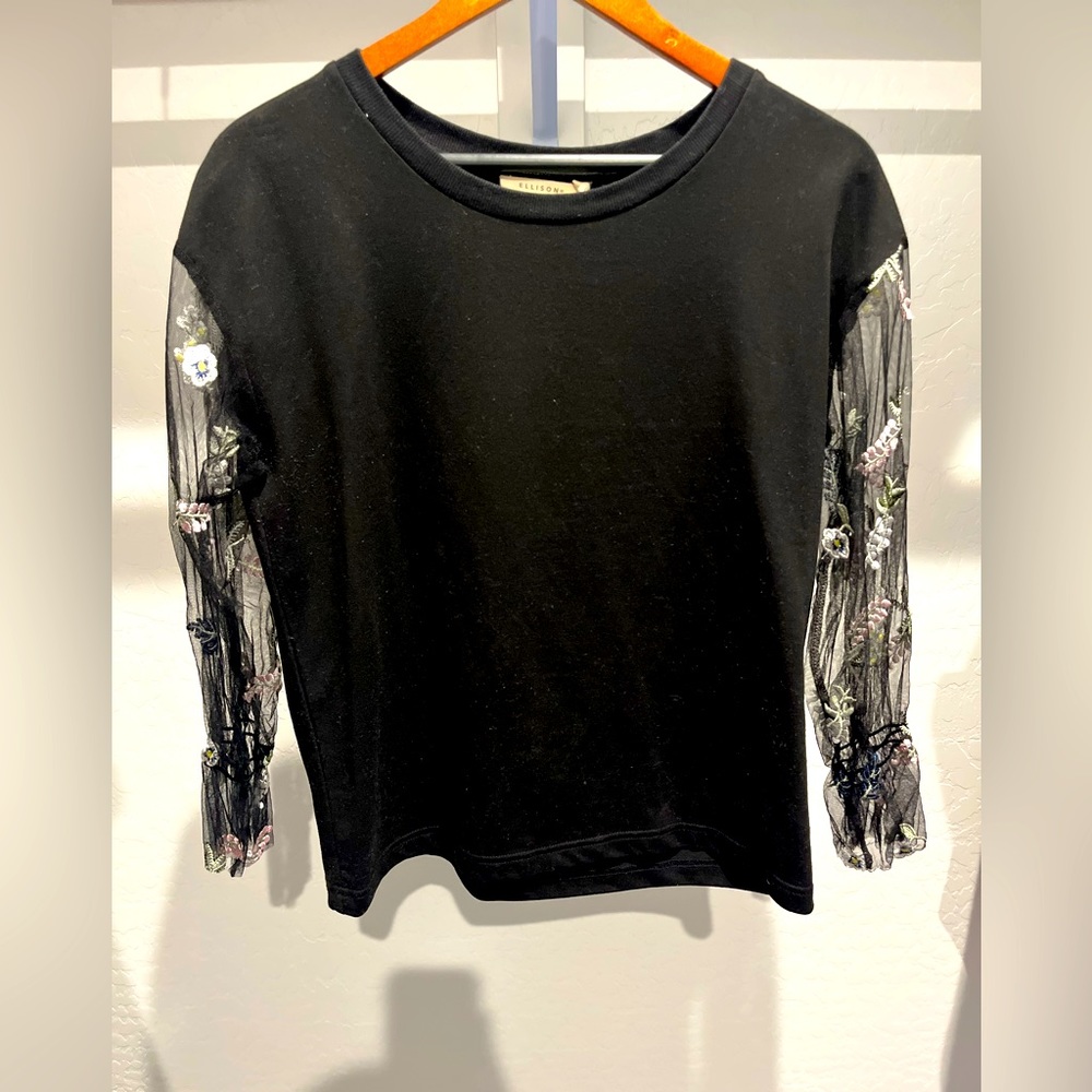 Sheer Sleeve Shirt